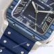 GF Factory Blue PVD Santos de Cartier Large Model Replica Watch Blue Rubber Strap (4)_th.jpg